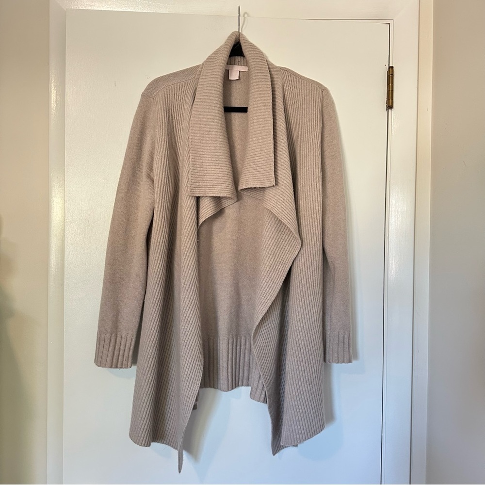 The Cashmere Project Open Front Cardigan Womens Medium Cream